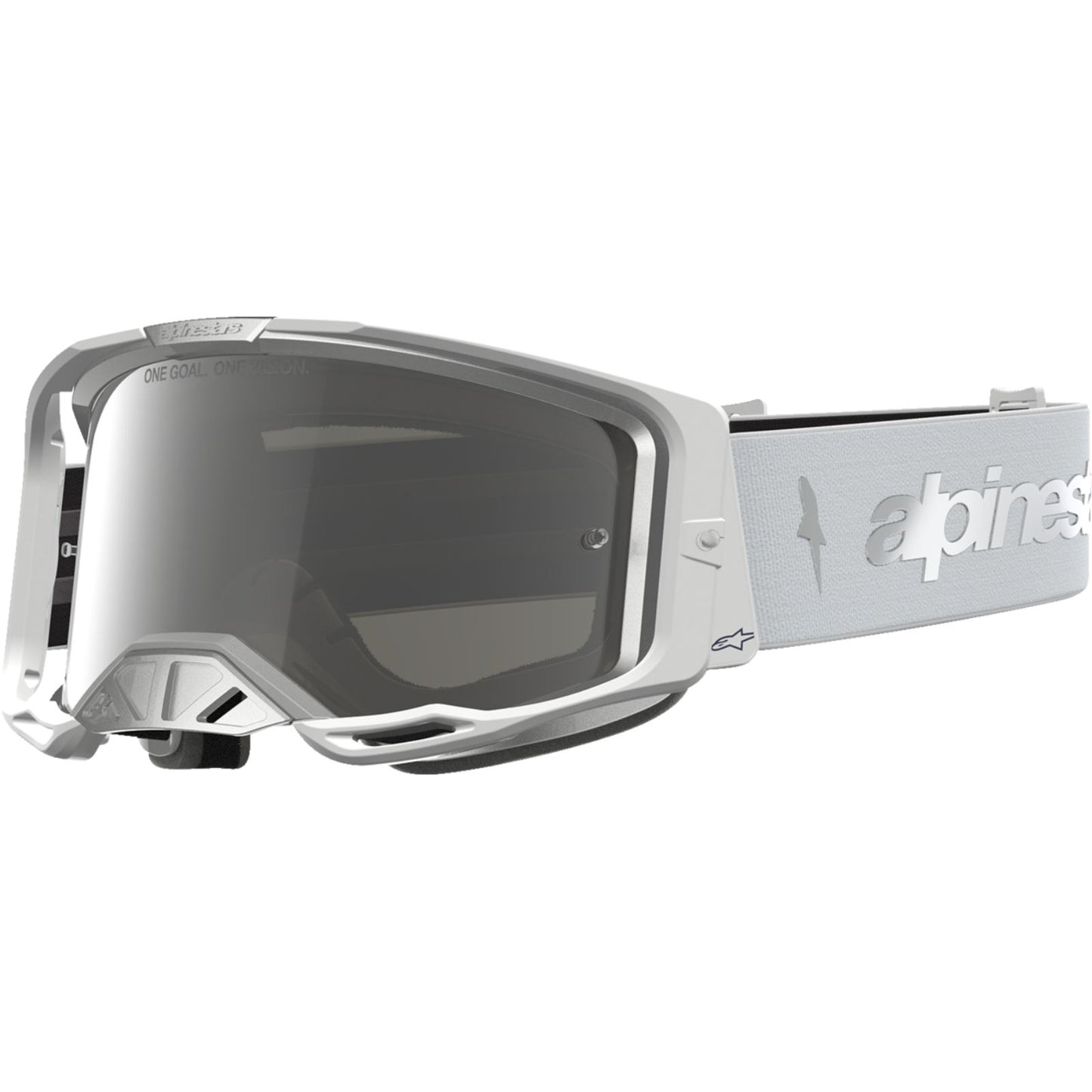 Alpinestars Vision 8 Goggles - Amber - White/Silver - Silver Mirror Lens [MPN: 5101427-2096]_2700937