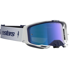 Alpinestars Vision 8 Goggles - Amber - Navy/White - Blue Mirror Lens [MPN: 5101427-7357]_2701168