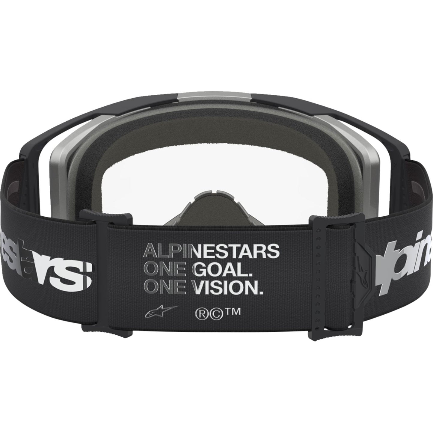 Alpinestars Vision 8 Goggles - Amber - Black/Silver - Clear Lens [MPN: 5101527-1742]_2702099
