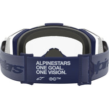Alpinestars Vision 8 Goggles - Amber - White/Navy - Clear Lens [MPN: 5101527-2109]_2701452