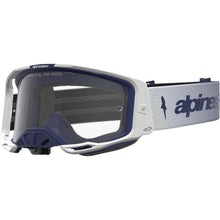 Alpinestars Vision 8 Goggles - Amber - White/Navy - Clear Lens [MPN: 5101527-2109]_2701949