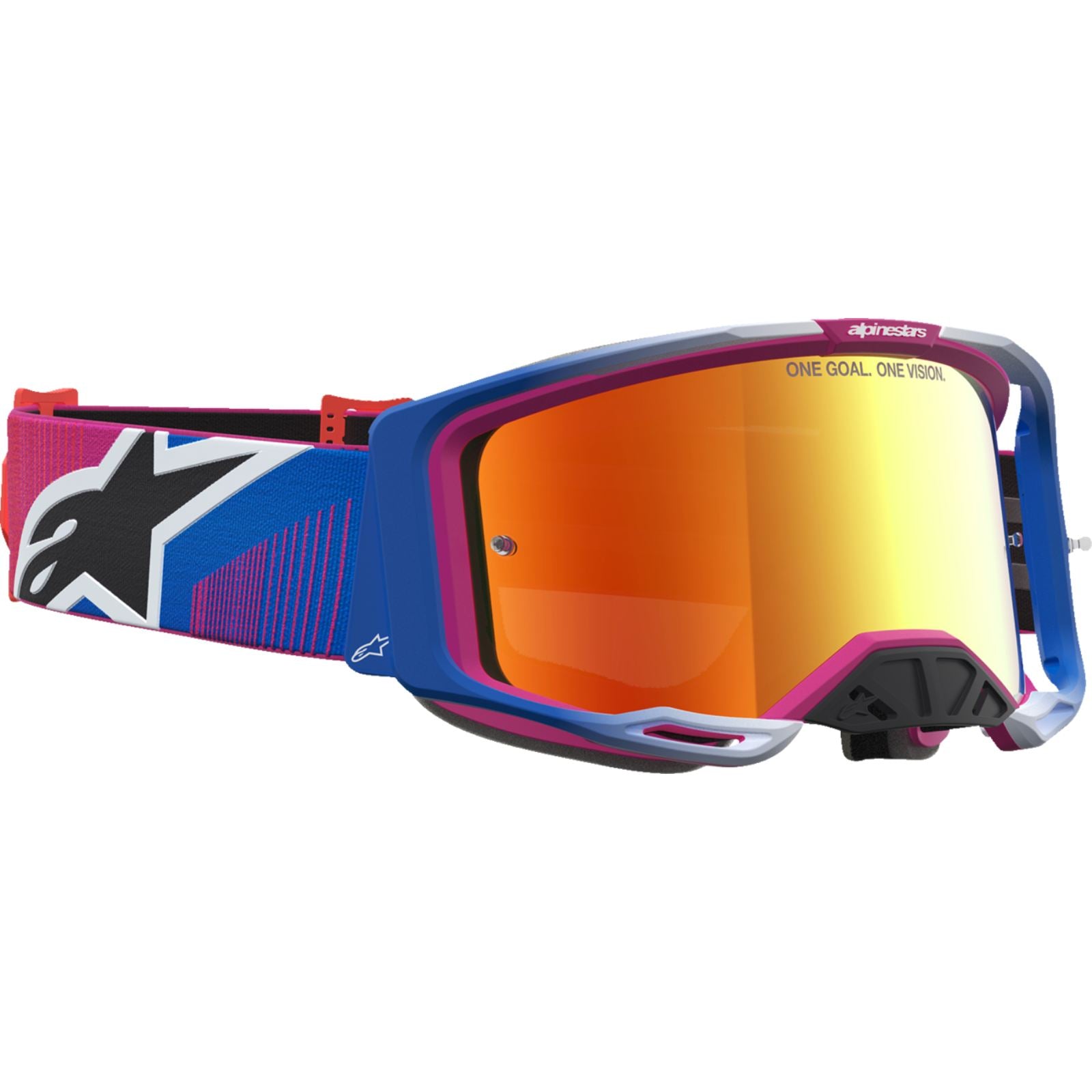 Alpinestars Vision 8 Goggles - Maven - Fire Red/Black - Red Mirror Lens [MPN: 5101627-3235]_2702162
