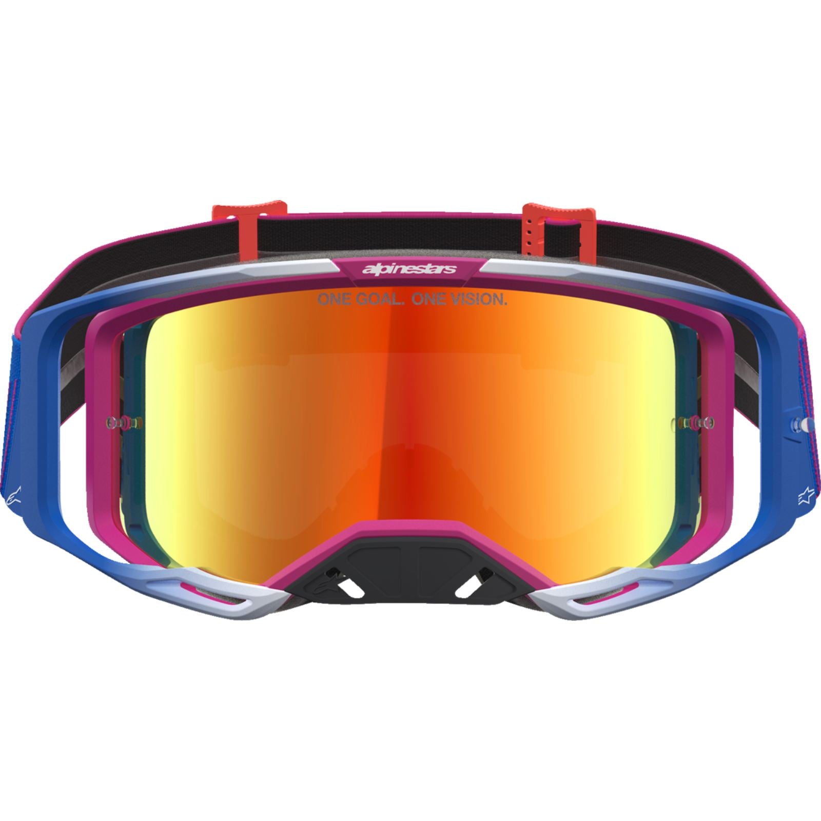 Alpinestars Vision 8 Goggles - Maven - Fire Red/Black - Red Mirror Lens [MPN: 5101627-3235]_2702315