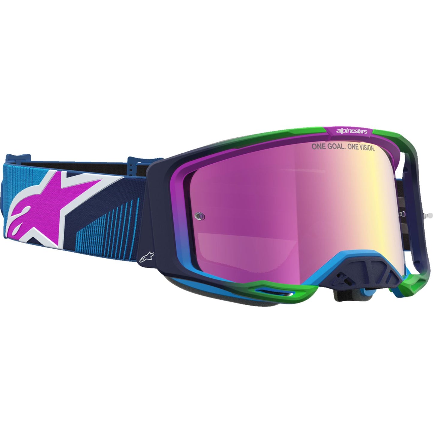 Alpinestars Vision 8 Goggles - Maven - Blithe Blue/Purple - Pink Mirror Lens [MPN: 5101627-7358]_2701530