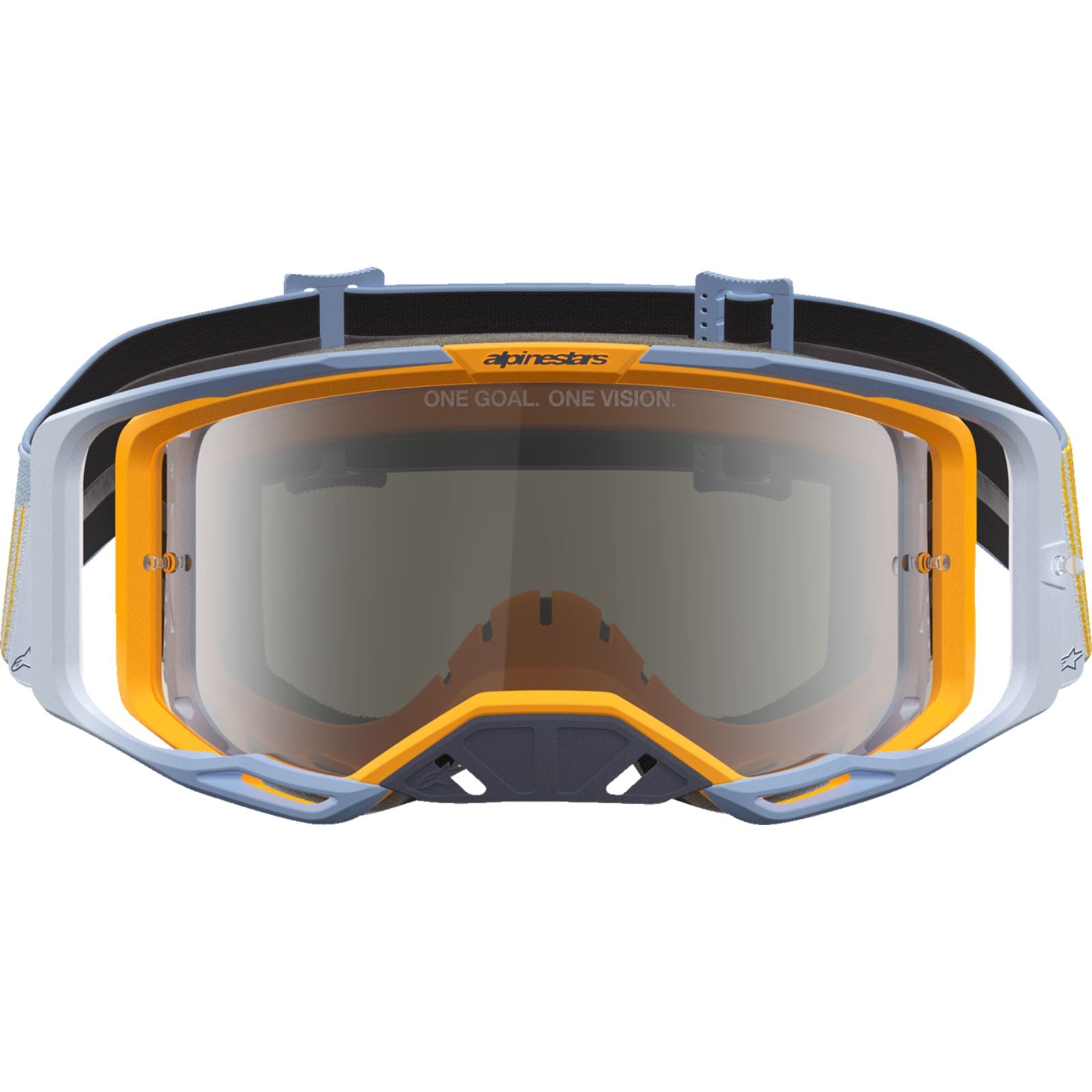 Alpinestars Vision 8 Goggles - Maven - Dust Blue/Orange - Silver Mirror Lens [MPN: 5101627-7366]_2701547