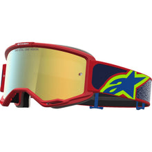 Alpinestars Vision 5 Goggles - Drag - Fire Red/Blue - Gold Mirror Lens [MPN: 5101727-3239]_2700860
