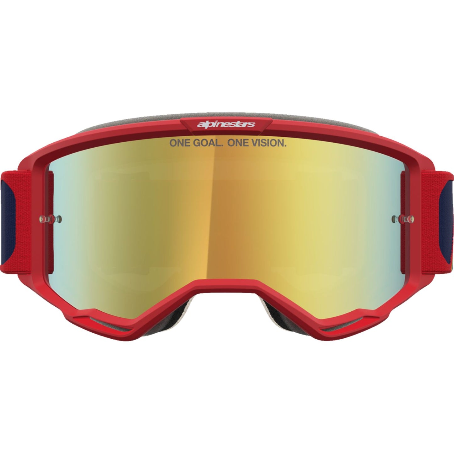 Alpinestars Vision 5 Goggles - Drag - Fire Red/Blue - Gold Mirror Lens [MPN: 5101727-3239]_2701264