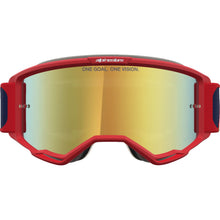 Alpinestars Vision 5 Goggles - Drag - Fire Red/Blue - Gold Mirror Lens [MPN: 5101727-3239]_2701264