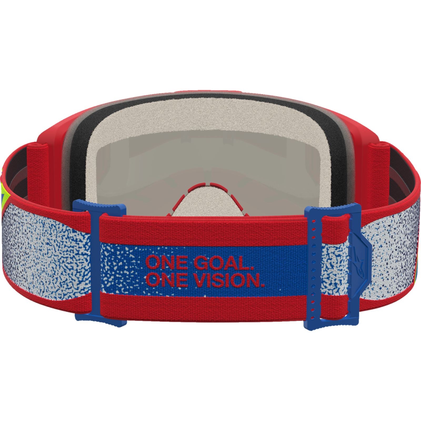 Alpinestars Vision 5 Goggles - Drag - Fire Red/Blue - Gold Mirror Lens [MPN: 5101727-3239]_2701550