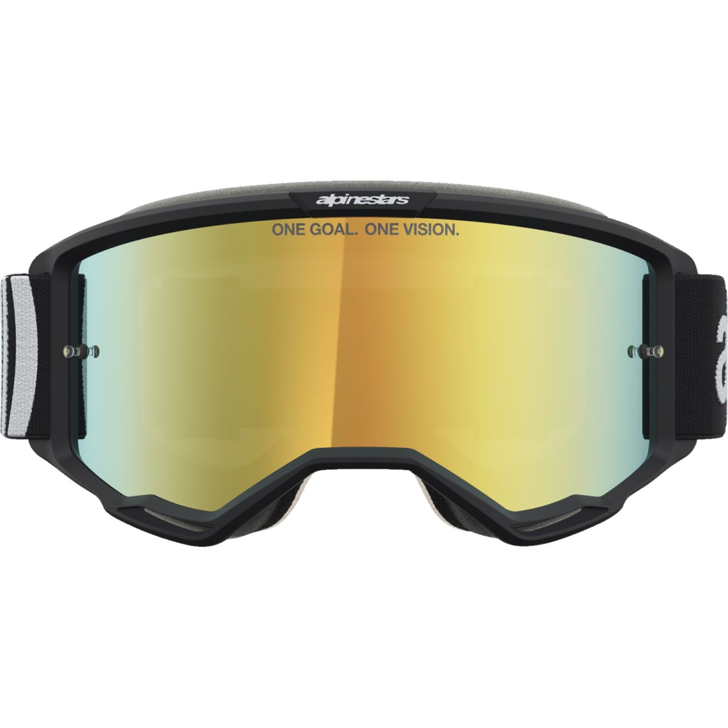 Alpinestars Vision 5 Goggles - Hone - Black/White - Gold Mirror Lens [MPN: 5101827-1762]_2701551