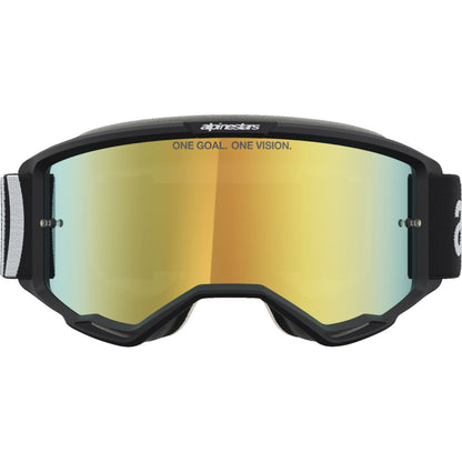 Alpinestars Vision 5 Goggles - Hone - Black/White - Gold Mirror Lens [MPN: 5101827-1762]_2701551