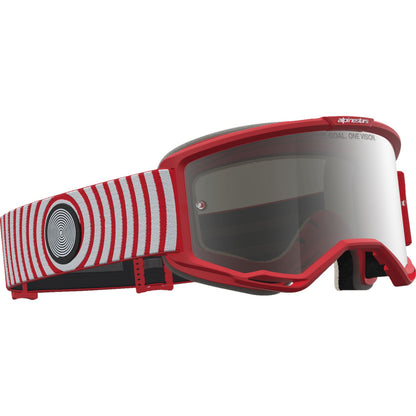 Alpinestars Vision 5 Goggles - Hone - Red/White - Silver Mirror Lens [MPN: 5101827-3237]_2701641