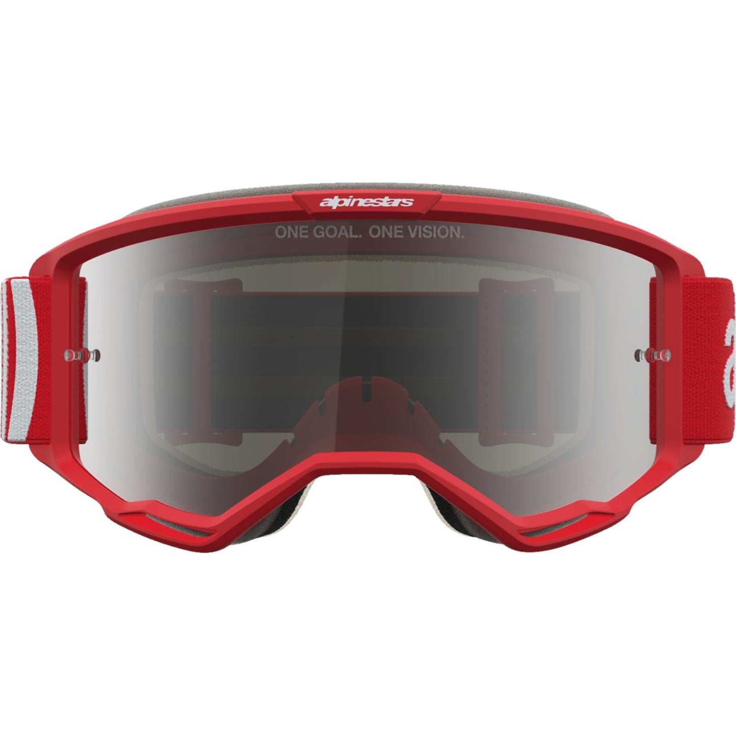 Alpinestars Vision 5 Goggles - Hone - Red/White - Silver Mirror Lens [MPN: 5101827-3237]_2701896