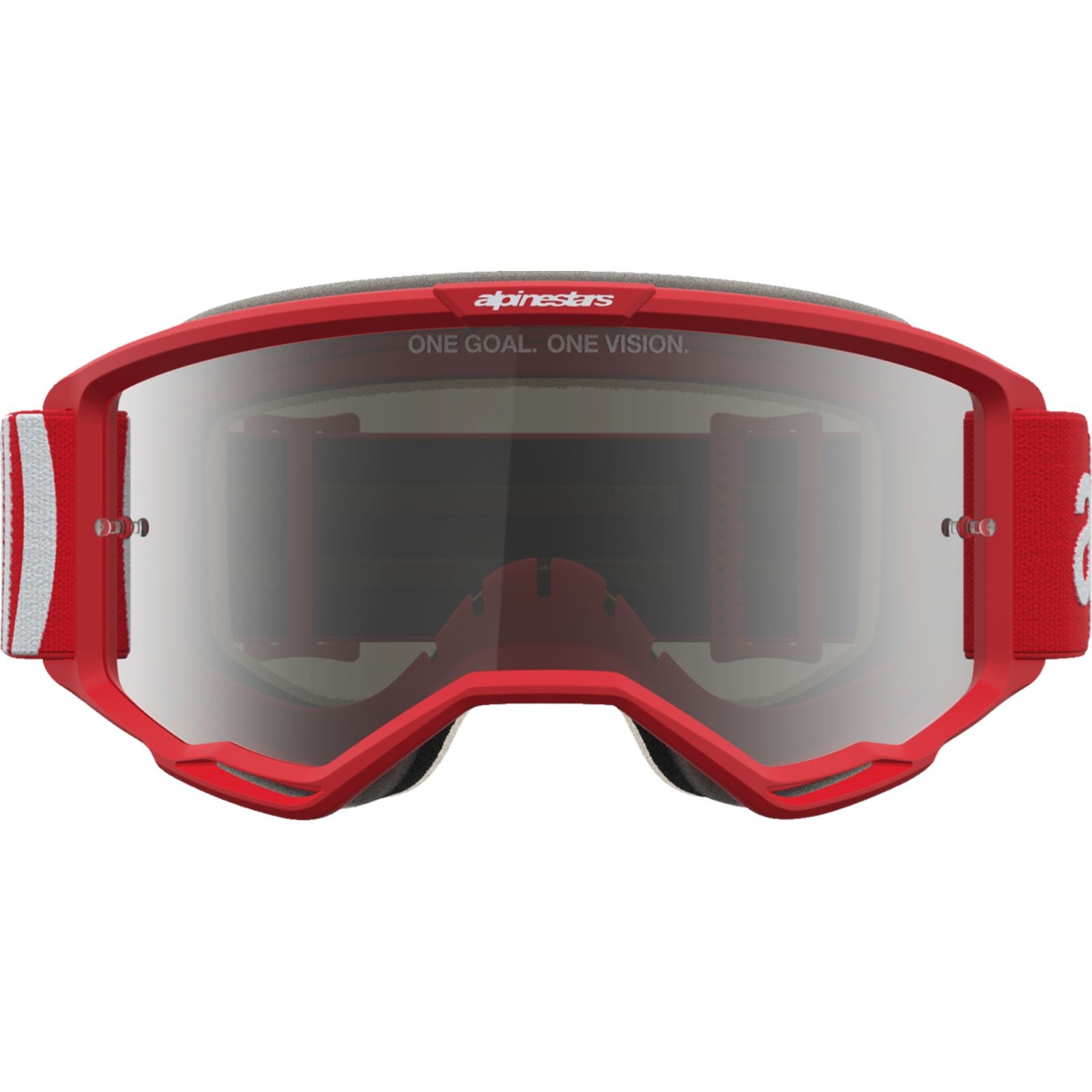 Alpinestars Vision 5 Goggles - Hone - Red/White - Silver Mirror Lens [MPN: 5101827-3237]_2701896