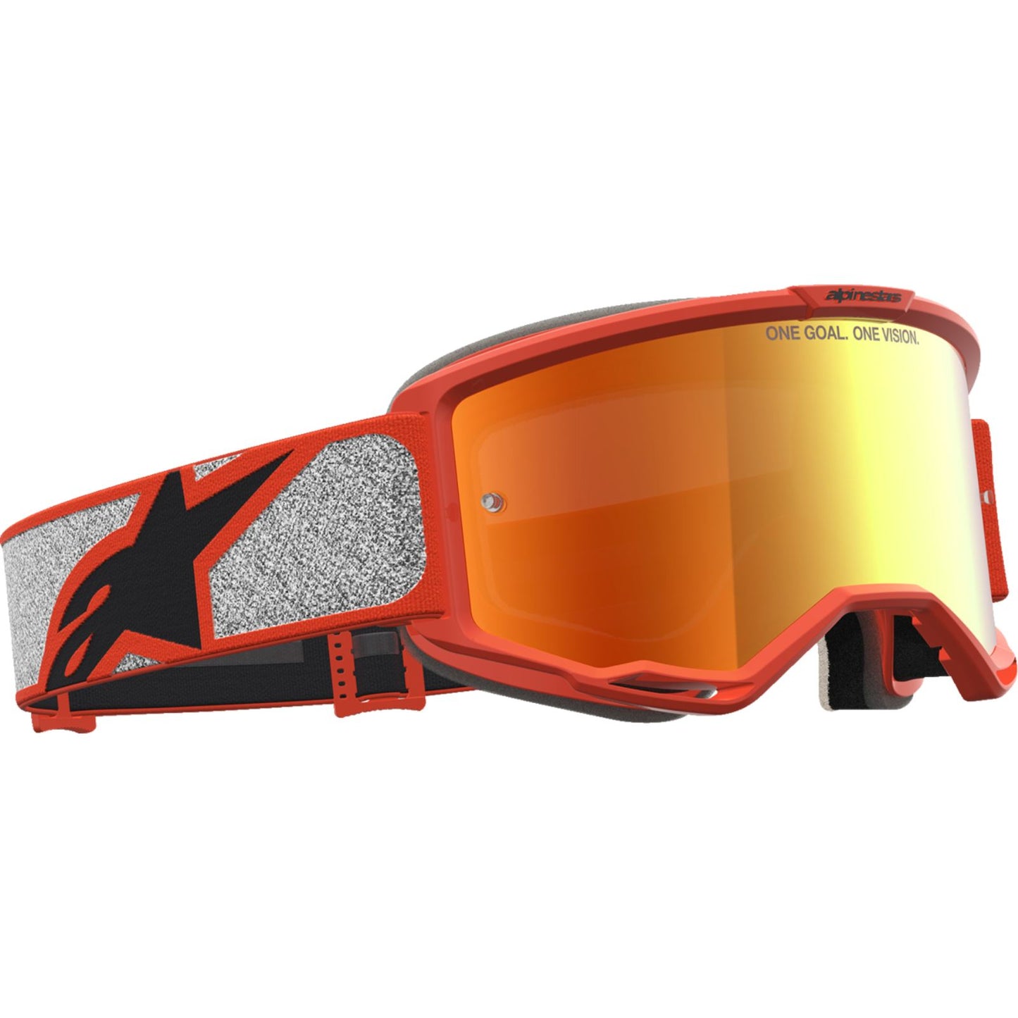 Alpinestars Vision 5 Goggles - Rora - Silver/Orange - Red Mirror Lens [MPN: 5101927-1741]_2701572