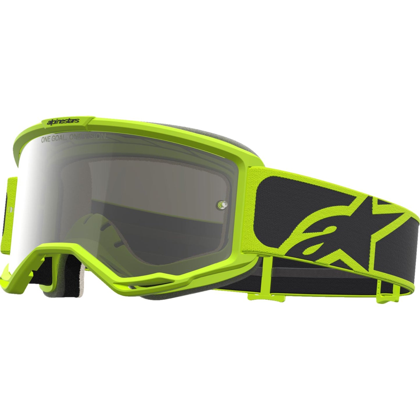 Alpinestars Vision 5 Goggles - Rora - Yellow Fluo/Black - Silver Mirror Lens [MPN: 5101927-1744]_2700912