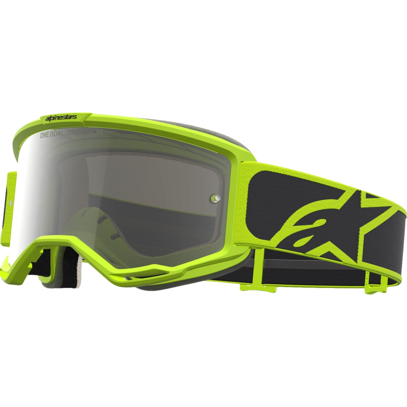 Alpinestars Vision 5 Goggles - Rora - Yellow Fluo/Black - Silver Mirror Lens [MPN: 5101927-1744]_2700912