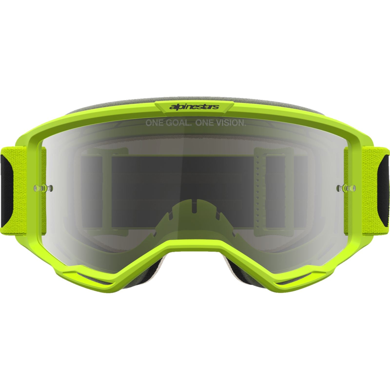 Alpinestars Vision 5 Goggles - Rora - Yellow Fluo/Black - Silver Mirror Lens [MPN: 5101927-1744]_2702129