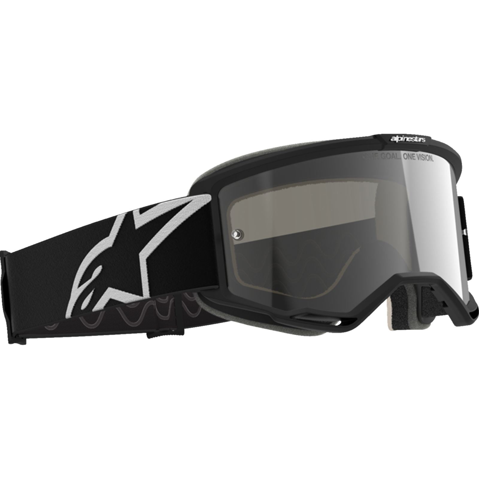 Alpinestars Vision 5 Goggles - Corp - Black/White - Silver Mirror Lens [MPN: 5102127-1763]_2701872