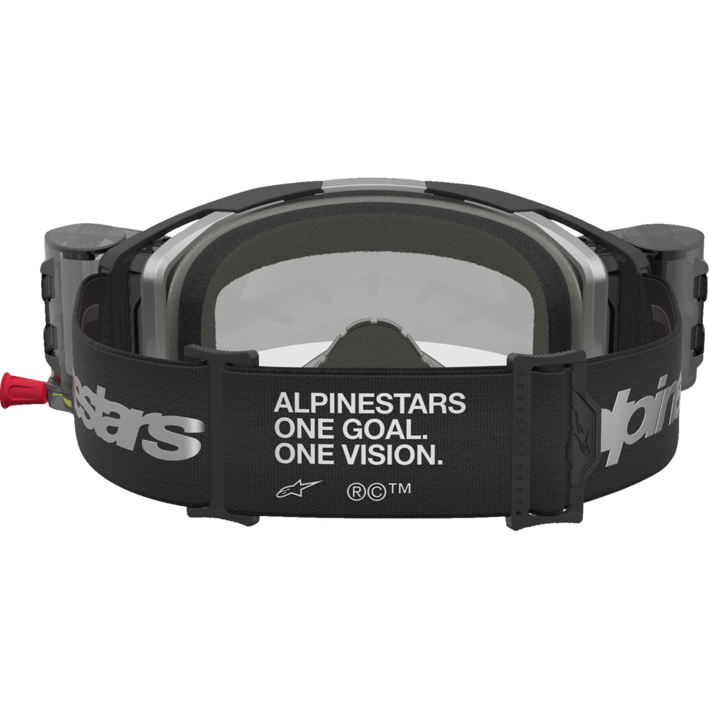 Alpinestars Vision 8 Goggles - Amber - Roll-Off - Black/Silver - Clear Lens [MPN: 5103327-1742]_2701553
