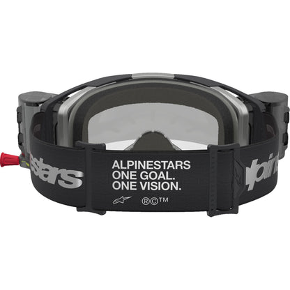 Alpinestars Vision 8 Goggles - Amber - Roll-Off - Black/Silver - Clear Lens [MPN: 5103327-1742]_2701553