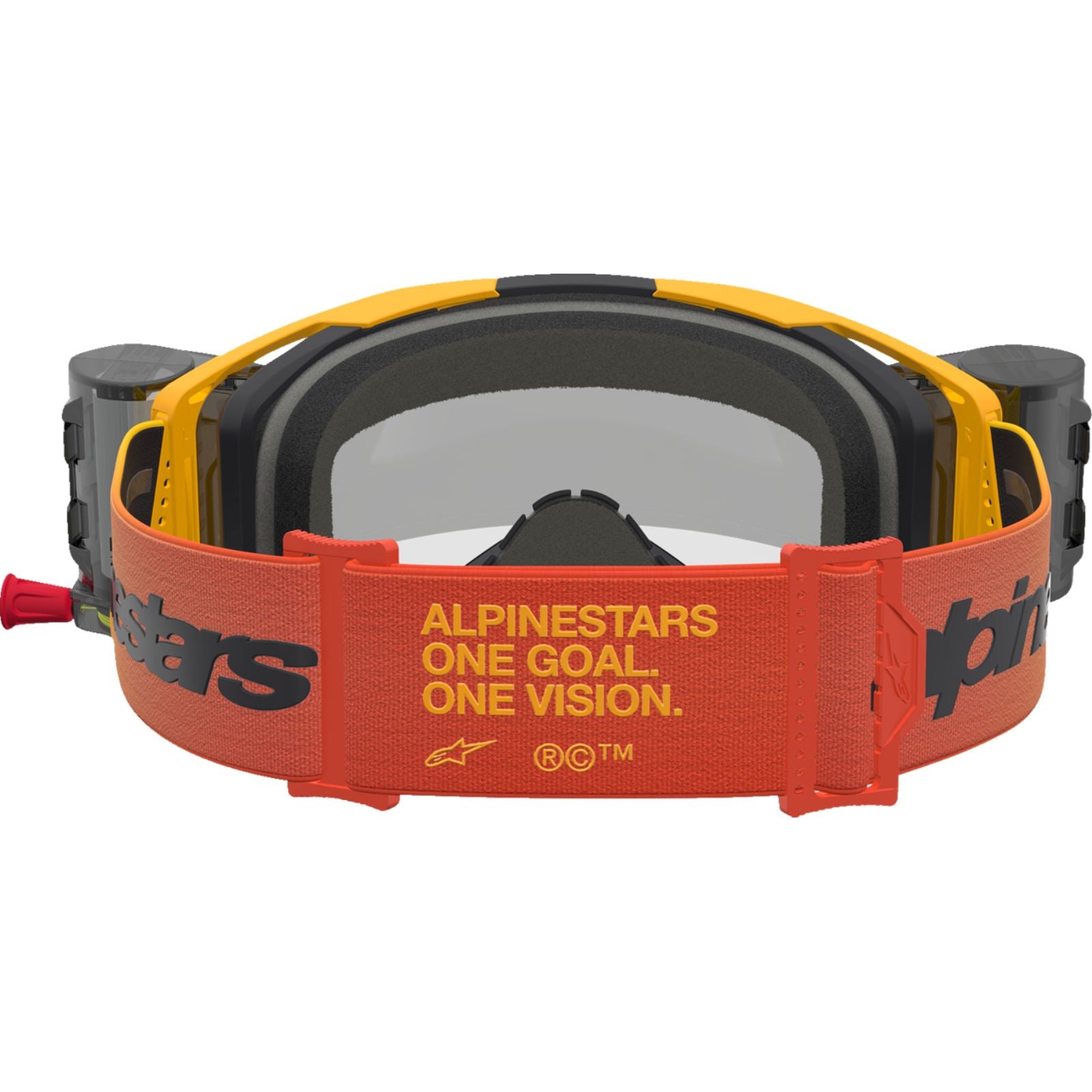 Alpinestars Vision 8 Goggles - Amber - Roll-Off - Yellow/Red/Black - Clear Lens [MPN: 5103327-5009]_2701569