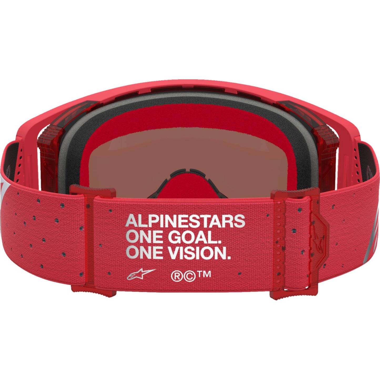 Alpinestars Youth Vision Goggles - Vesta - Red Fluo/Chrome - Silver Mirror Lens [MPN: 5140127-3231]_2701661