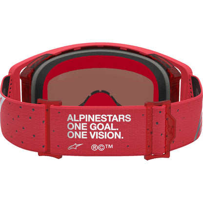 Alpinestars Youth Vision Goggles - Vesta - Red Fluo/Chrome - Silver Mirror Lens [MPN: 5140127-3231]_2701661