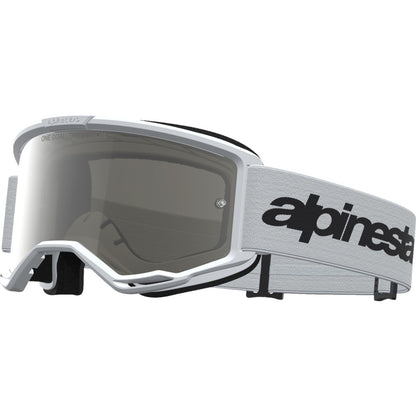 Alpinestars Vision 3 Goggles - Wordmark - White/Black - Silver Mirror Lens [MPN: 5103225-2094]_2701575