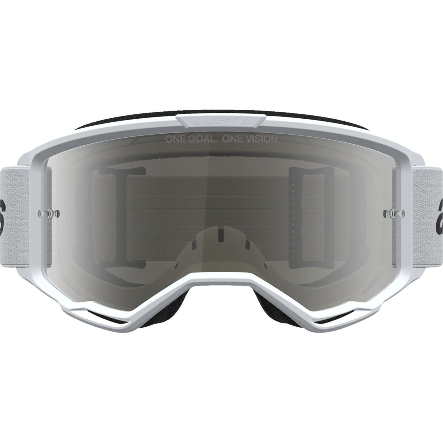 Alpinestars Vision 3 Goggles - Wordmark - White/Black - Silver Mirror Lens [MPN: 5103225-2094]_2701576