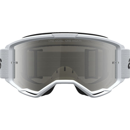 Alpinestars Vision 3 Goggles - Wordmark - White/Black - Silver Mirror Lens [MPN: 5103225-2094]_2701576