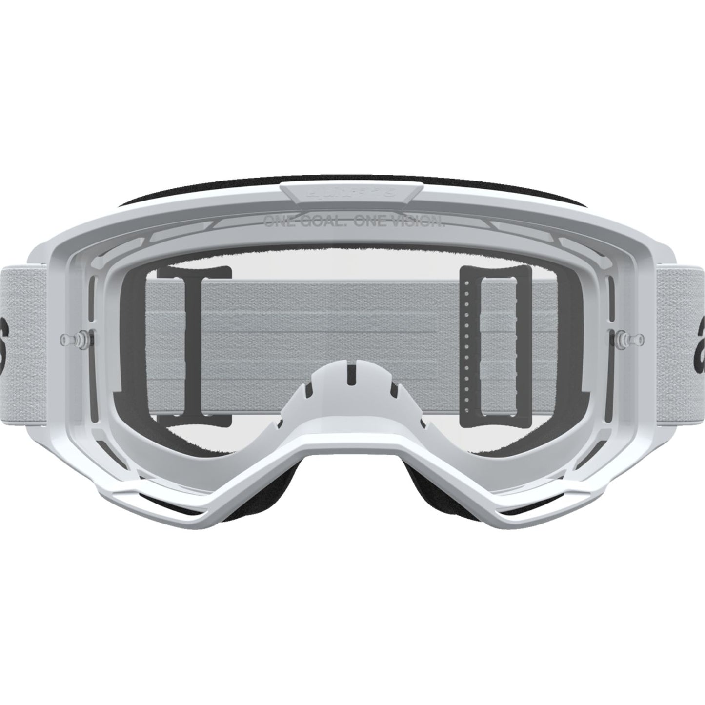 Alpinestars Vision 3 Goggles - Wordmark - White/Black - Clear Lens [MPN: 5103325-2097]_2701210