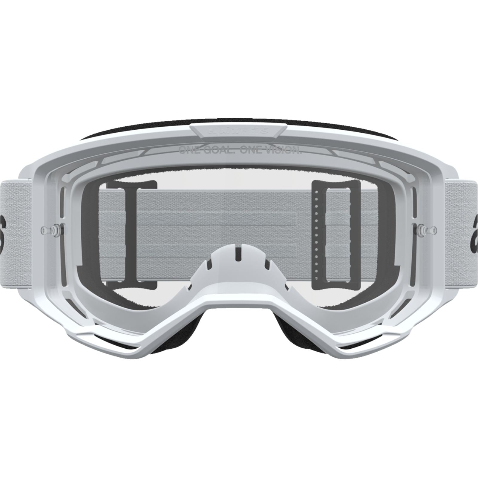 Alpinestars Vision 3 Goggles - Wordmark - White/Black - Clear Lens [MPN: 5103325-2097]_2701210