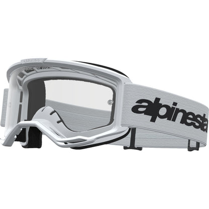 Alpinestars Vision 3 Goggles - Wordmark - White/Black - Clear Lens [MPN: 5103325-2097]_2702086