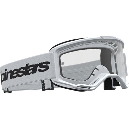 Alpinestars Vision 3 Goggles - Wordmark - White/Black - Clear Lens [MPN: 5103325-2097]_2702372