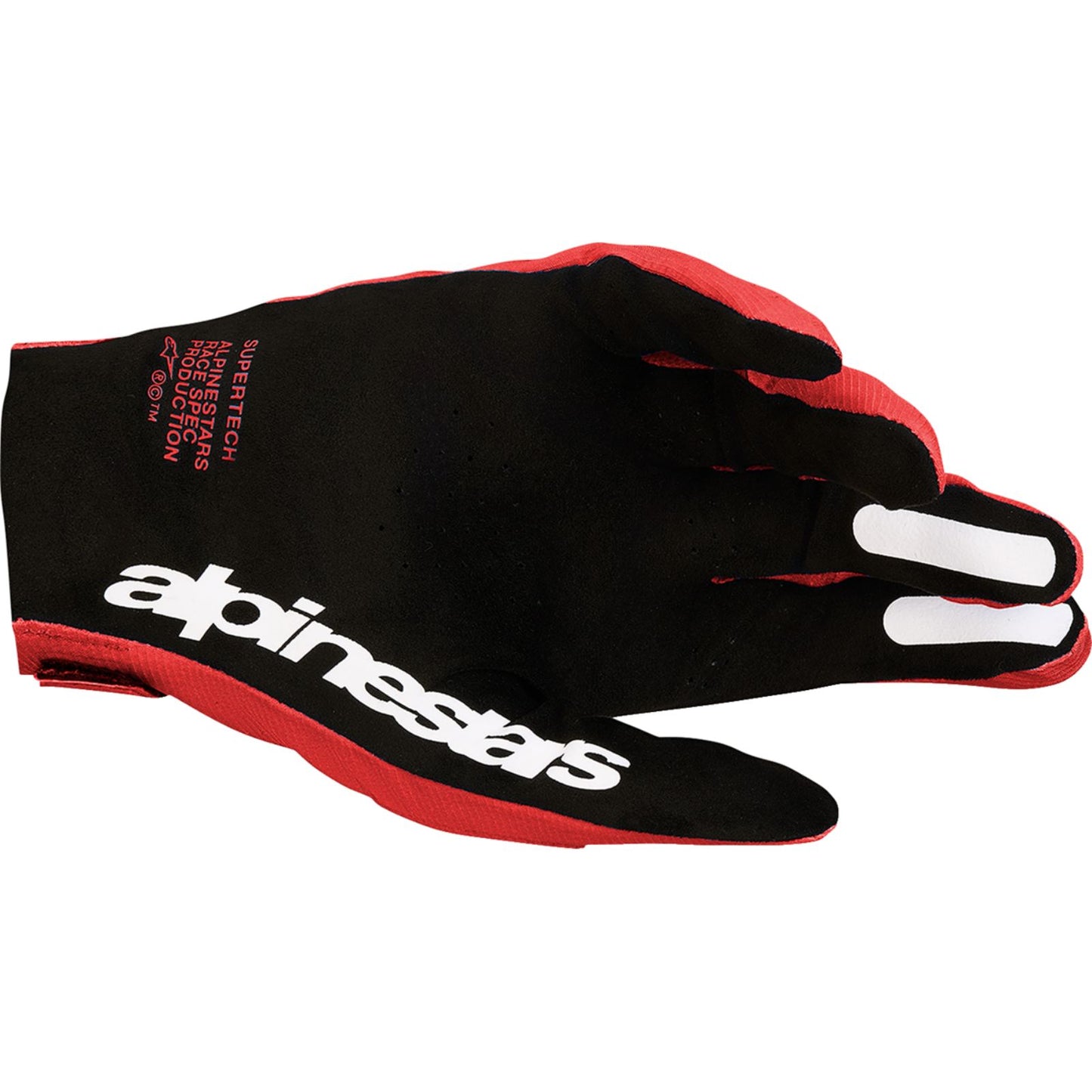 Alpinestars Supertech MX Gloves - Fire Red/Black/White_2702189