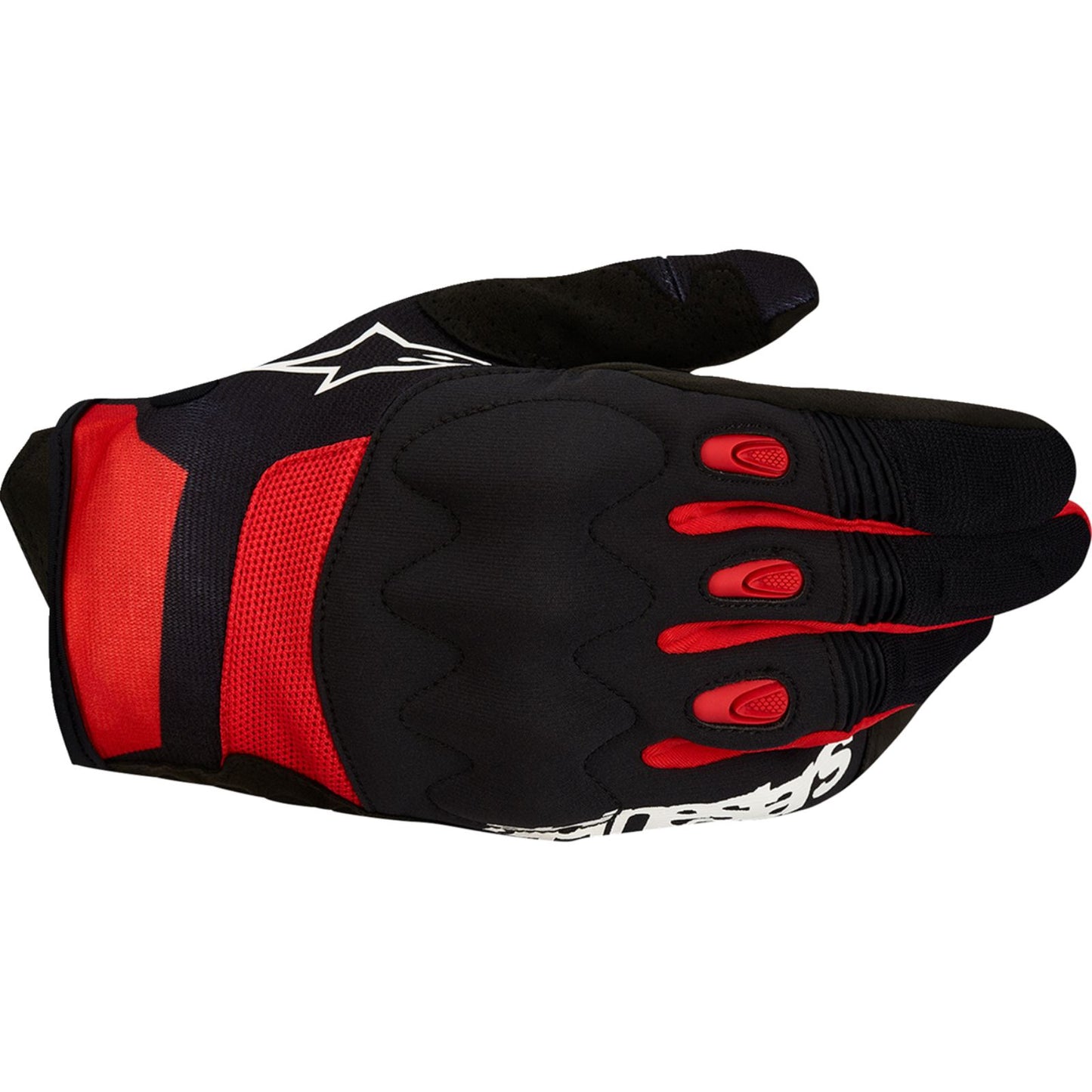 Alpinestars Techdura Gloves - Black/Bright Red_2700868