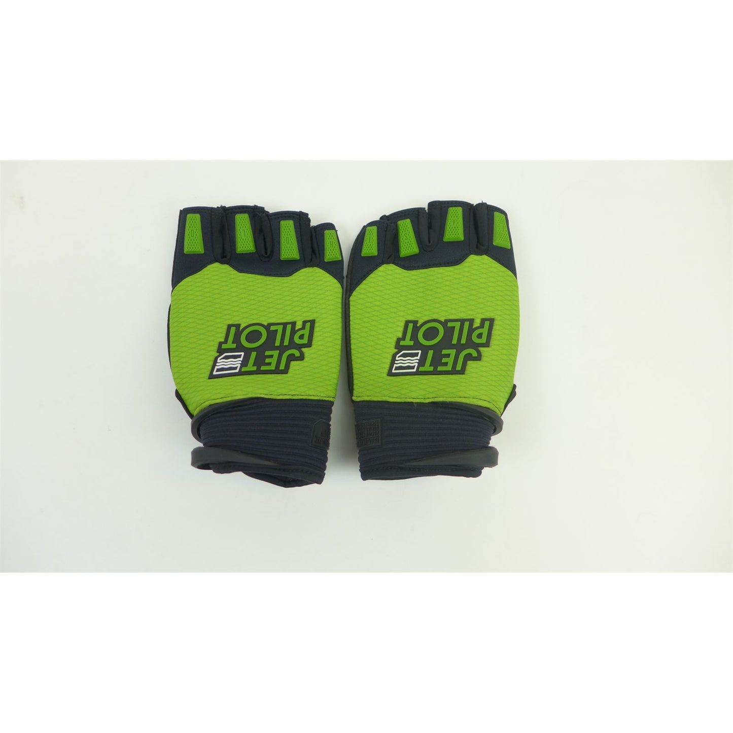 Jet Pilot Hold Fast Short Gloves - Black/Lime - Large OPEN BOX [MPN: JP22302BLKLIML]_2714824