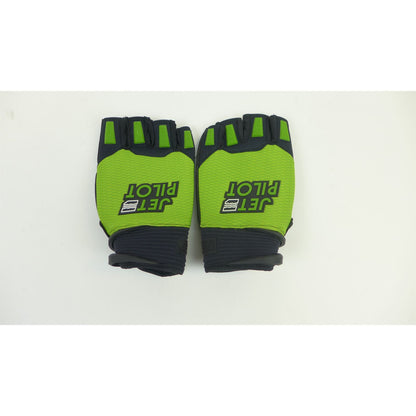 Jet Pilot Hold Fast Short Gloves - Black/Lime - Large OPEN BOX [MPN: JP22302BLKLIML]_2714824