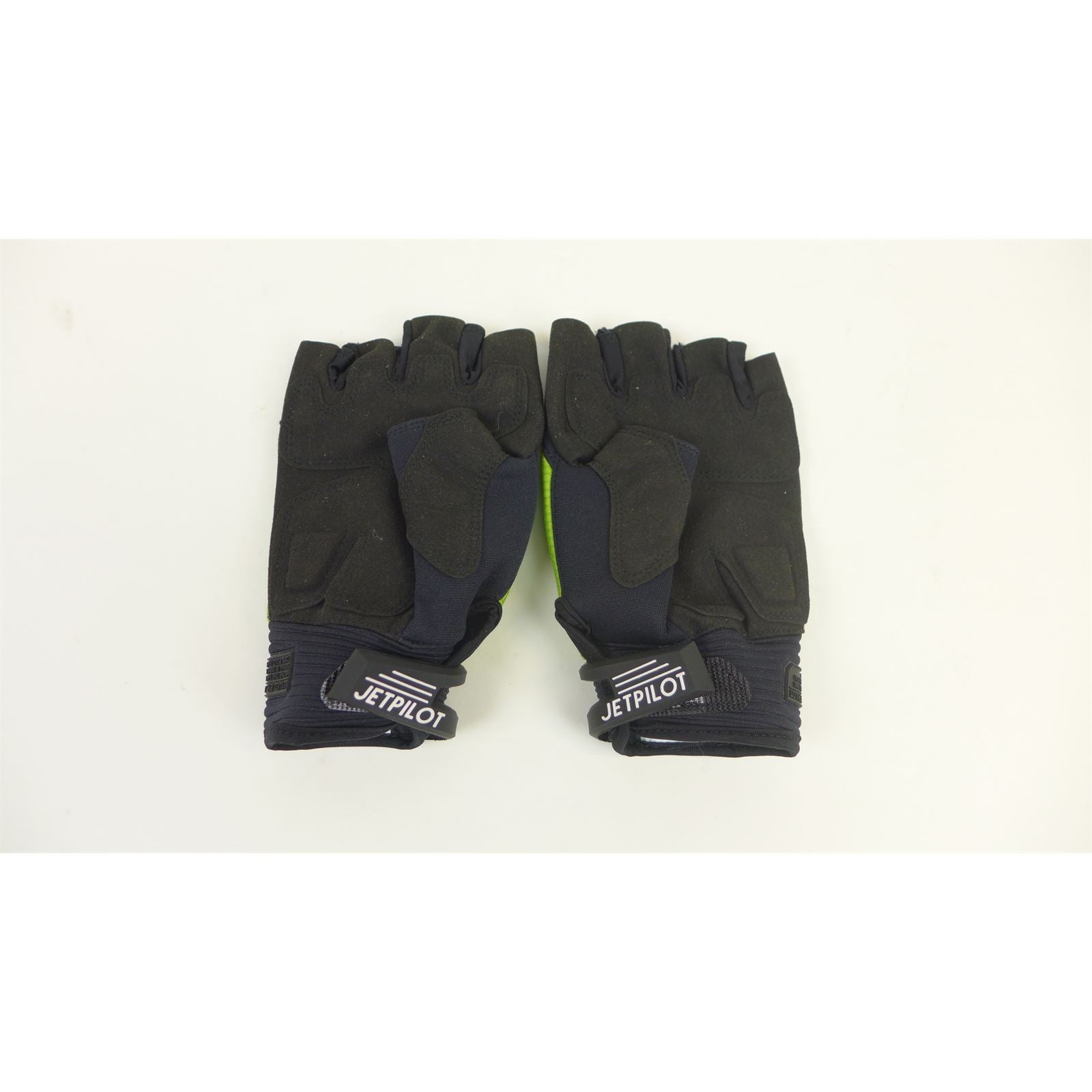 Jet Pilot Hold Fast Short Gloves - Black/Lime - Large OPEN BOX [MPN: JP22302BLKLIML]_2714825