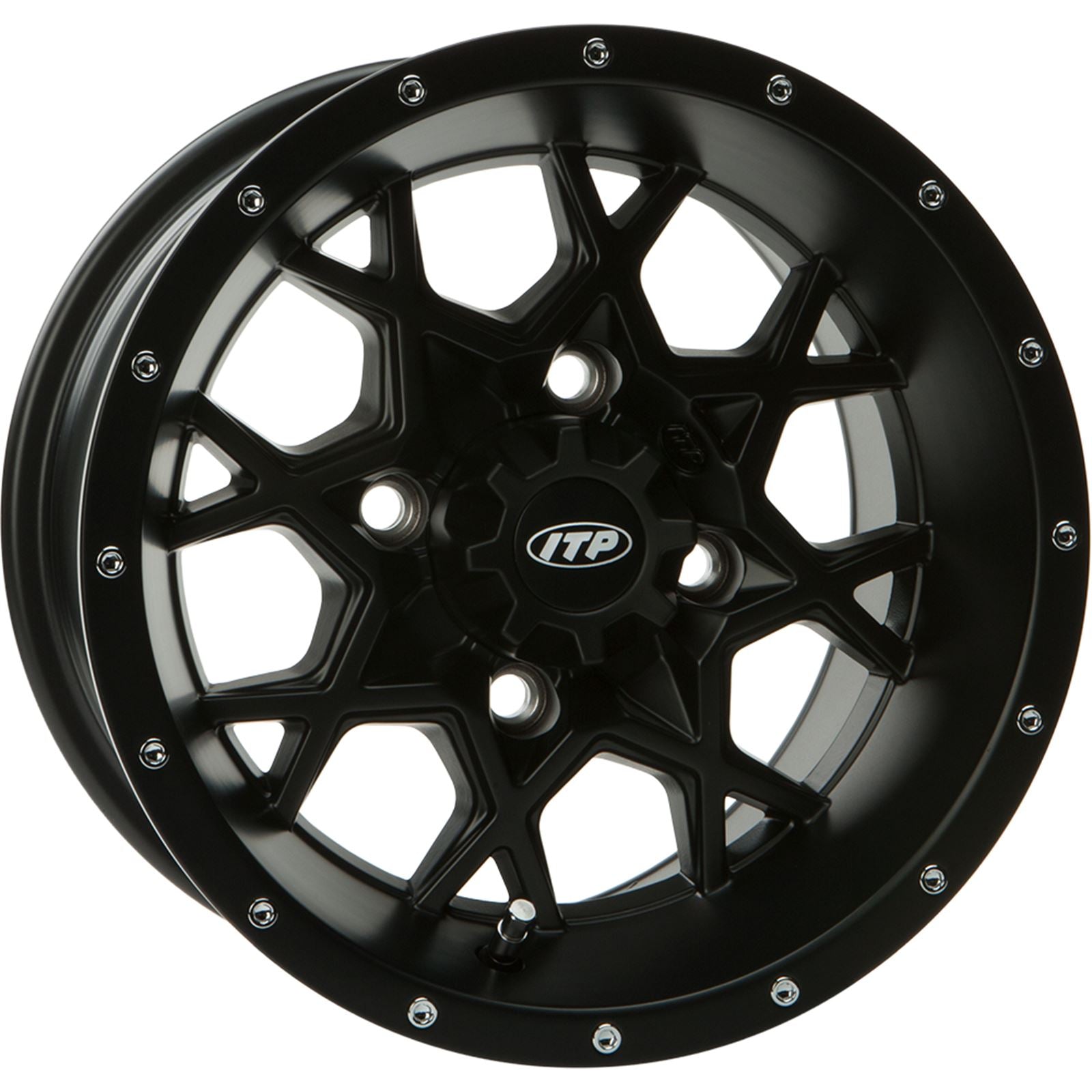 ITP Hurricane Wheel - Front/Rear - Black - 14x7 - 4/110 - 5+2 1428636536B_215079