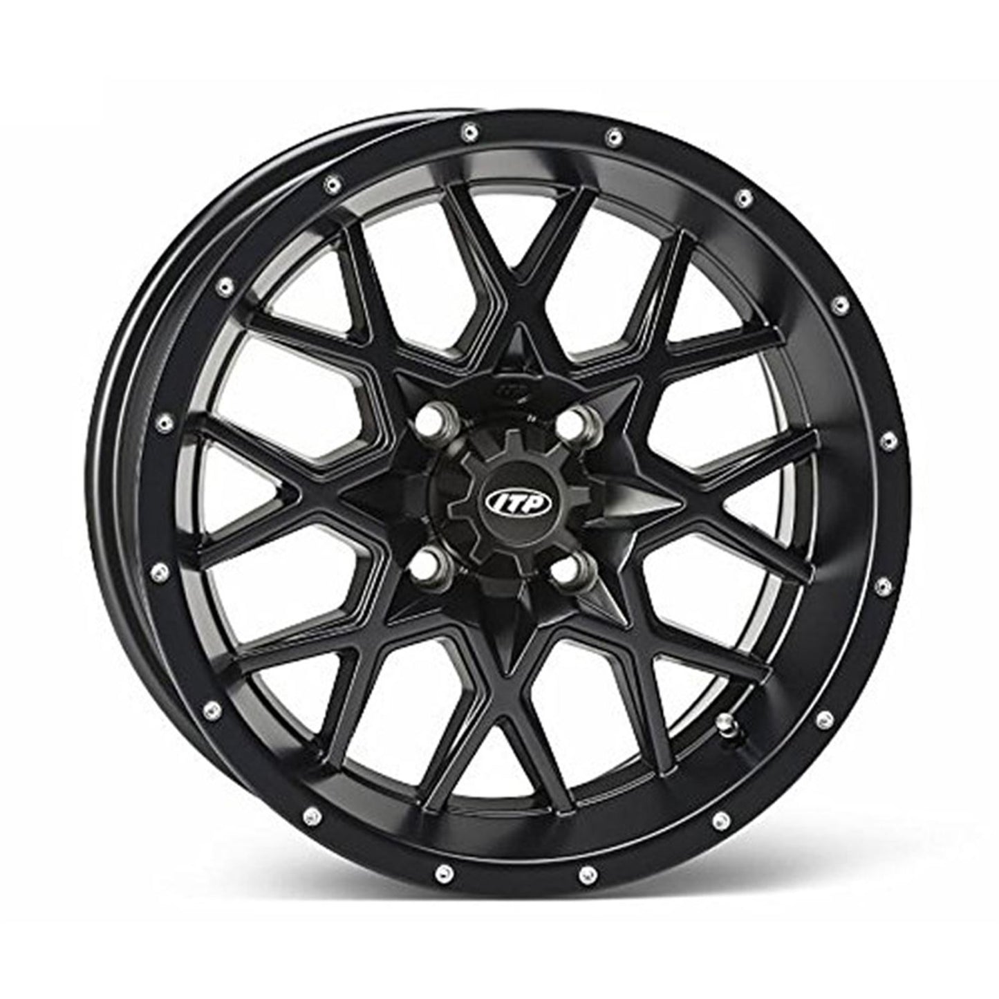 ITP Hurricane Wheel - Front/Rear - Black - 15x7 - 4/110 - 5+2 1528643536B_596069