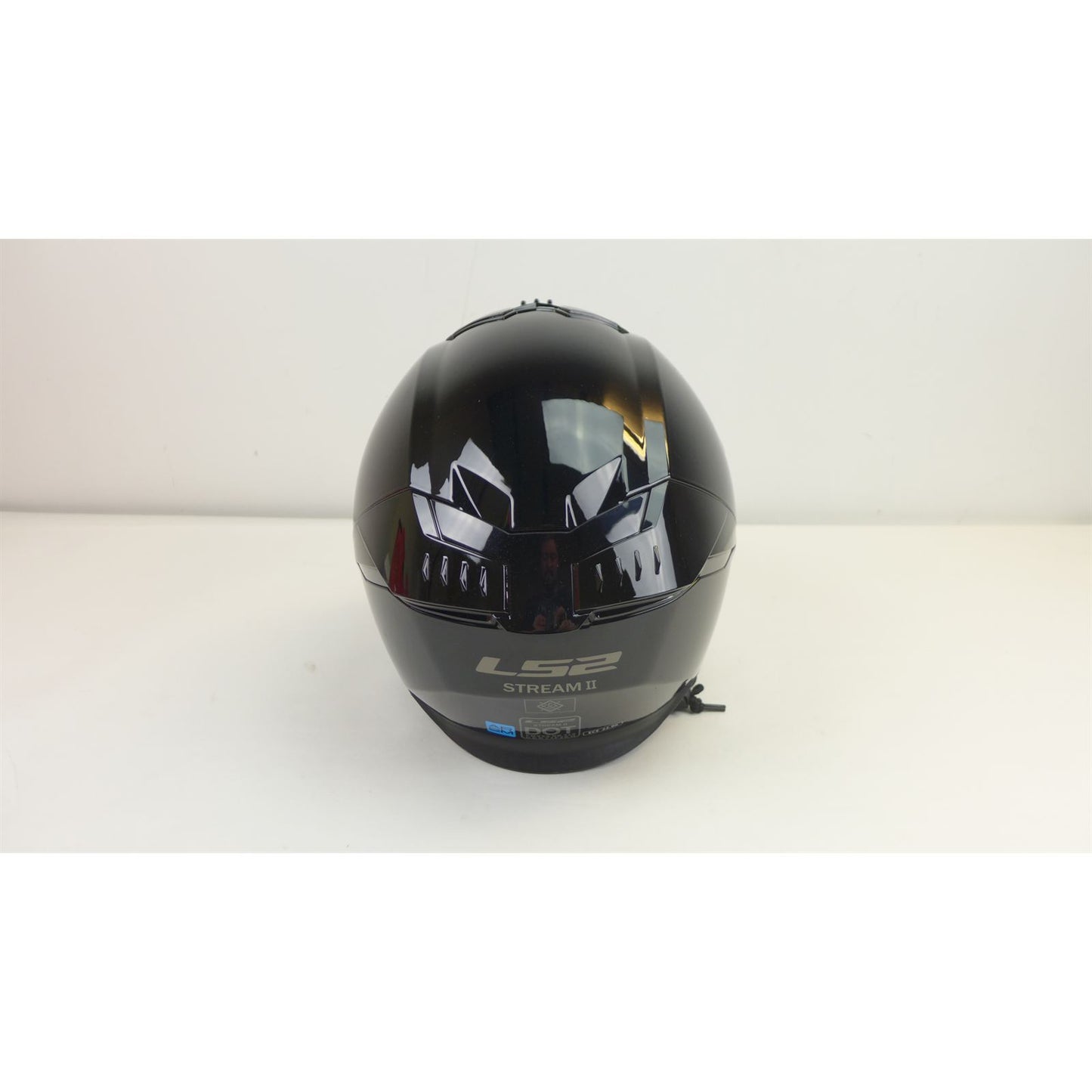 LS2 Stream II Solid Helmet with SunShield Gloss Black - Large OPEN BOX [MPN: 808-1004]_2714861