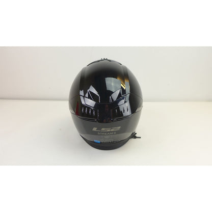 LS2 Stream II Solid Helmet with SunShield Gloss Black - Large OPEN BOX [MPN: 808-1004]_2714861