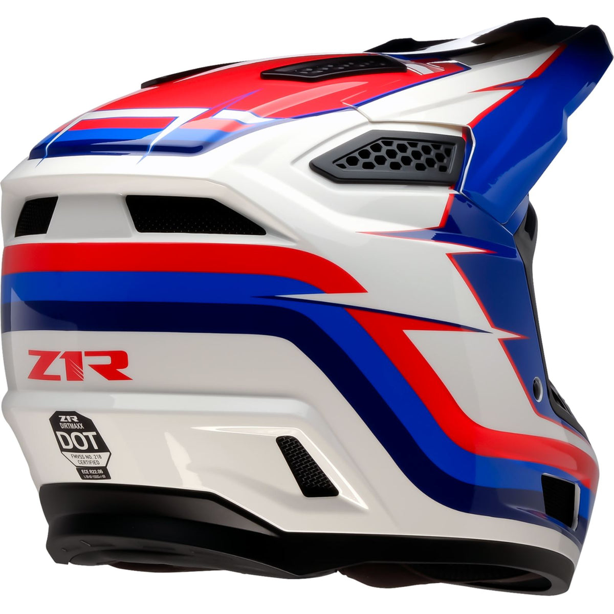 Z1R Dirt Maxx Helmet - Vortex - Red/White/Blue_2713136