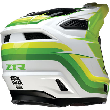 Z1R Dirt Maxx Helmet - Vortex - White/Green - 2XL [MPN: 0110-9734]_2720710