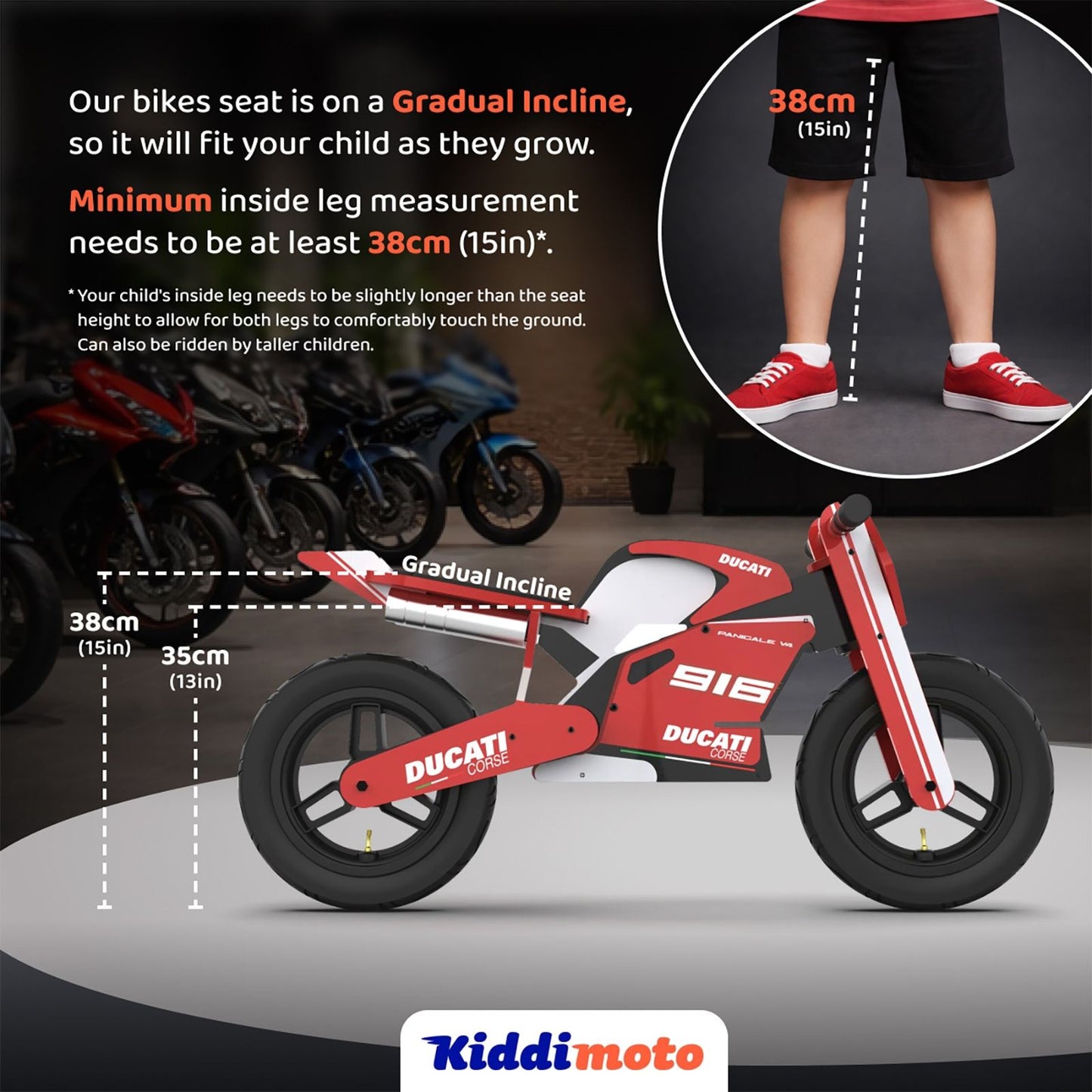 Kiddimoto Triumph Speed Triple 1200RS Balance Bike - Yellow/Black [MPN: KDBTR]_2715941