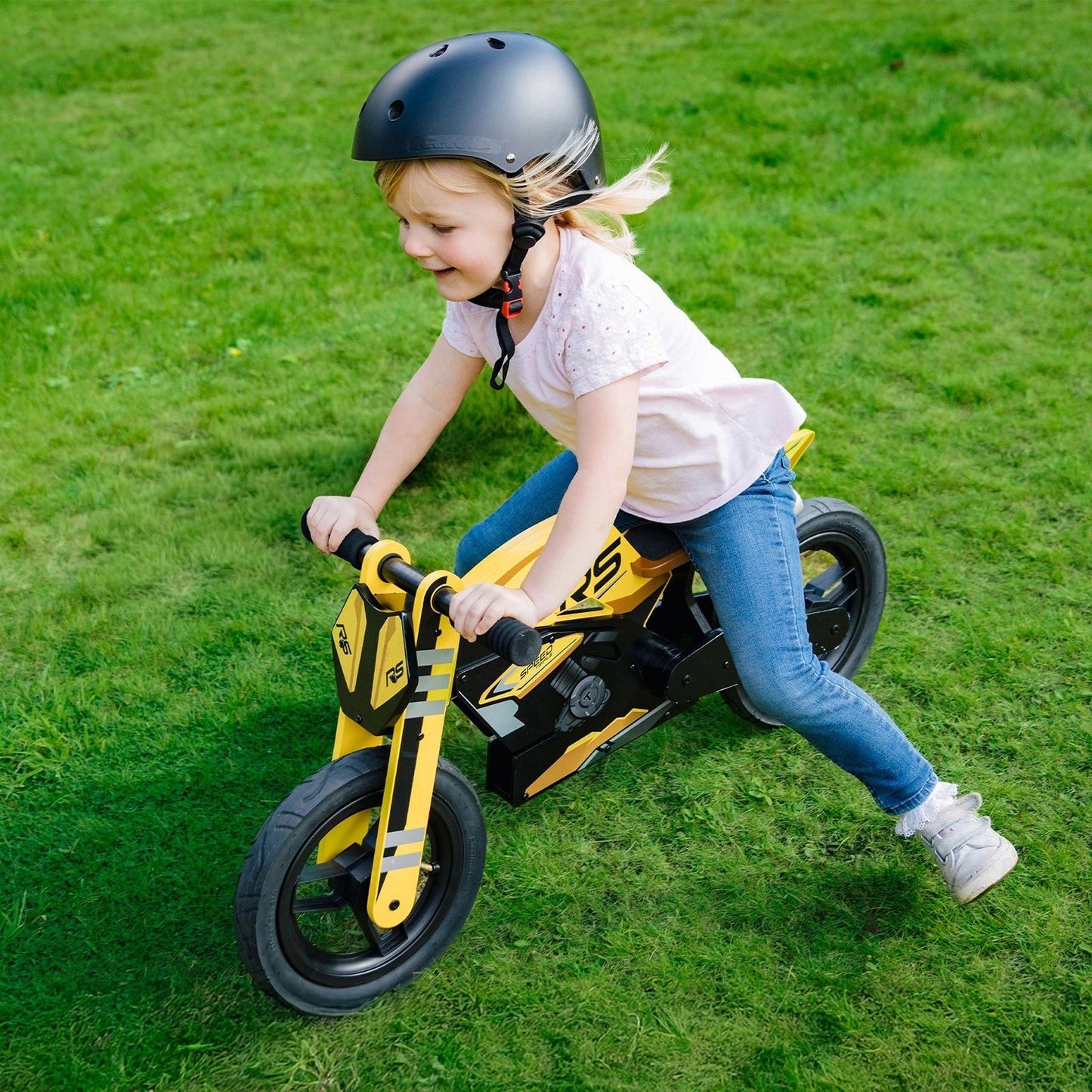Kiddimoto Triumph Speed Triple 1200RS Balance Bike - Yellow/Black [MPN: KDBTR]_2715943