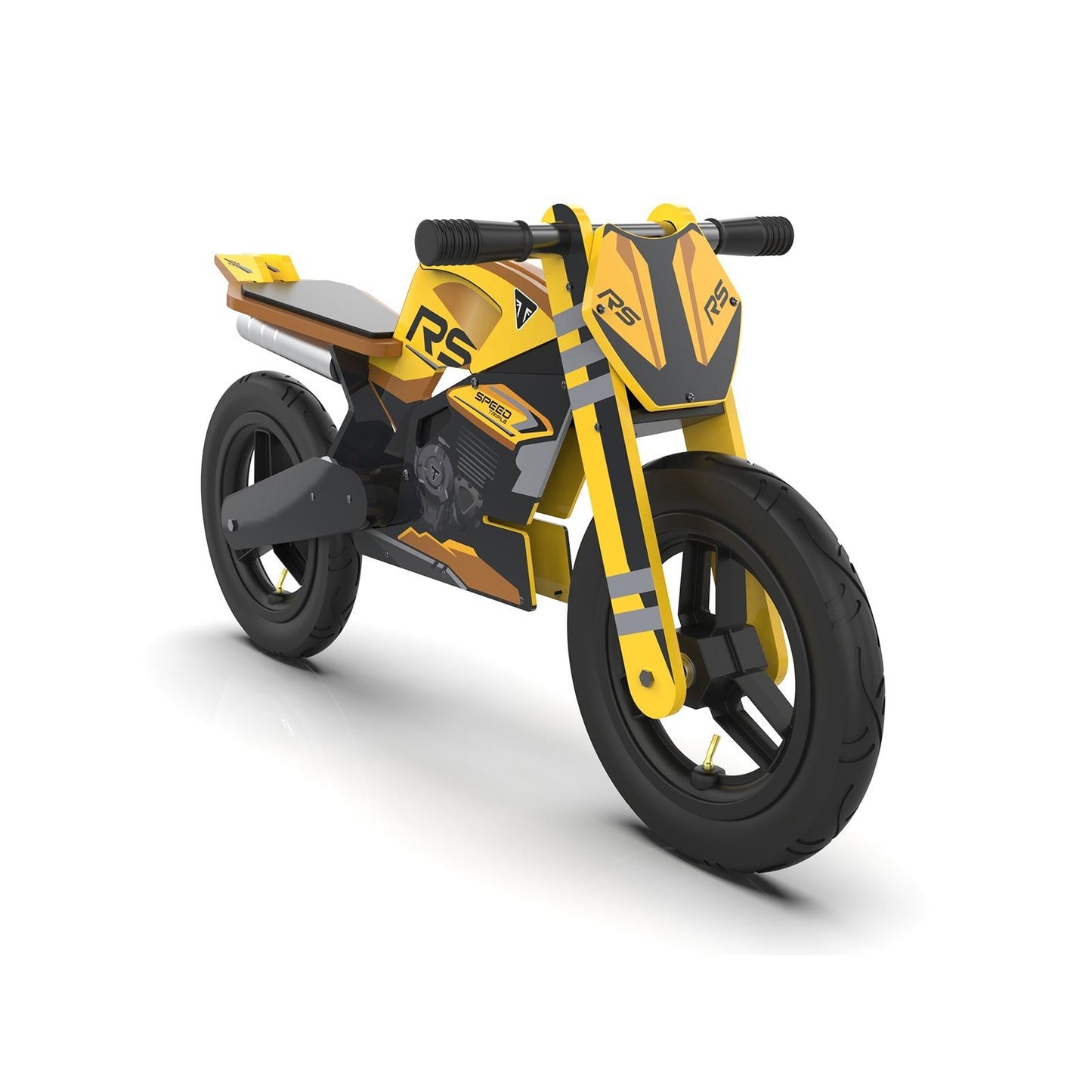 Kiddimoto Triumph Speed Triple 1200RS Balance Bike - Yellow/Black [MPN: KDBTR]_2715947