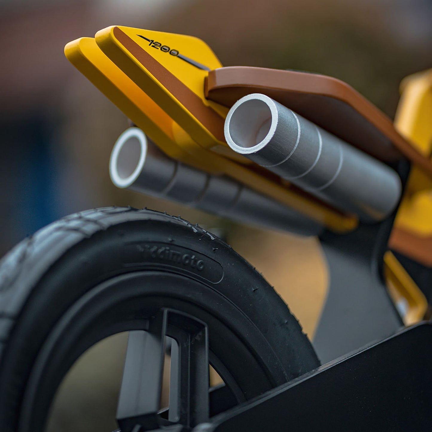 Kiddimoto Triumph Speed Triple 1200RS Balance Bike - Yellow/Black [MPN: KDBTR]_2715949